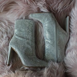 ALDO Postmawei Rhinestone Heeled Boots | Size 7.5 | Sparkly Party / Concert Shoe